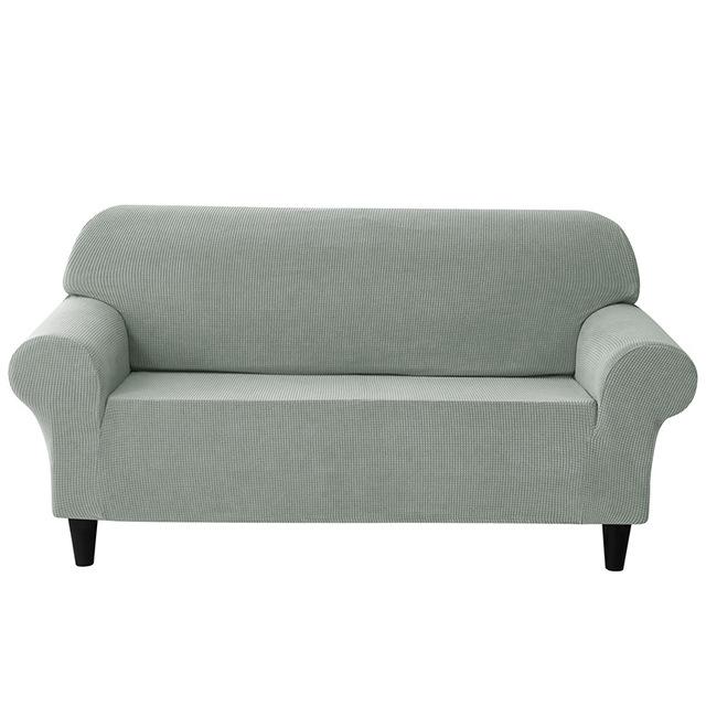 

1 /2 /3 Seater European Style Sofa Cover Jacquard-Patterned Fabric Stretch Sofa Cover Sets Used For Living Room Elastic Settee Furniture Protectors 1 seater (85-135cm) светло-серый