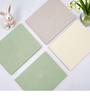 Linen Cross-Stitch Guestbook: Customizable Blank Notebook with Cloth Cover
