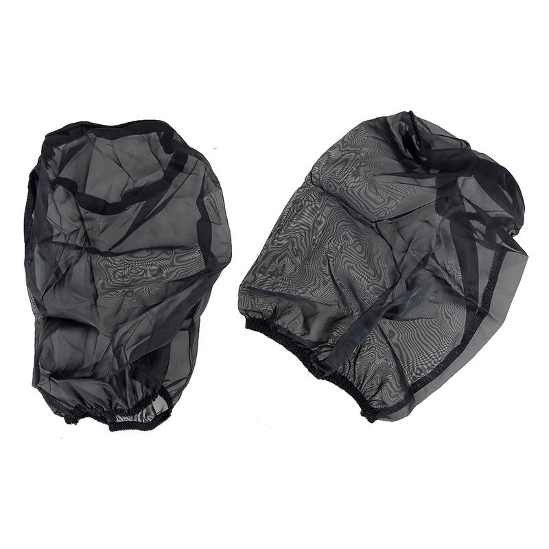 2Pcs Black 35mm Pods K+N Style Air Filter Outerwears Protector Cover Waterproof Polyester Cloth Fit for Yamaha ATV Banshee