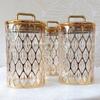 Gold-plated Food Storage Jar Acrylic Storage Box Decorative Jar Sealed Jar  Home Decor