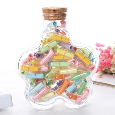 50 Stuks Liefdespil Blanco Briefpapier Bericht Envelop Plastic Transparante Wensfles Capsule voor Cadeau