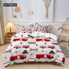 Boys Cartoon Car Duvet Cover Bedding Set Construction Vehicles Comforter Cover Kid Cartoon Machinery Truck Soft Polyester Decor