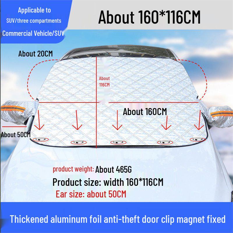 Winter Auto Windschutzscheiben Schnee- und Eisabdeckung - Sonnenschutz und Schneeschutz