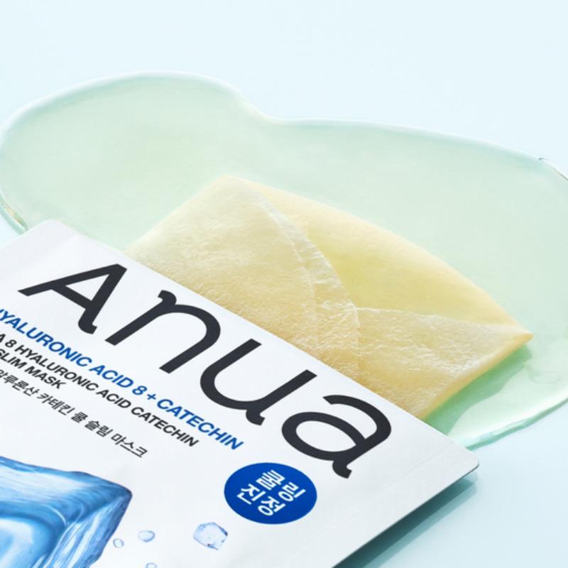 Anua 8 Hyaluronsyre Katekin Kjølende Slankemaske (5 ark)