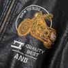 Spring Baseball Suit Flight Leather Jacket Men's Large Size Loose Embroidery Locomotive Men's PU Leather Jacket Men's
