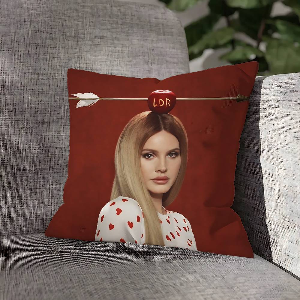 L-Lana D-Del R-Rey Kissenbezug für Sofadeko Auto Büro Zimmer Druck Kissenbezug Dekorationen und Schutz