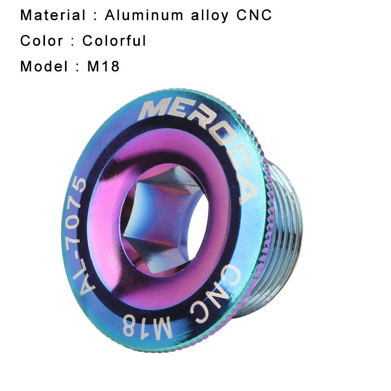 M18/M19/M20 Cranks Screw CNC Aluminum Alloy Crankset Arm Bolt Crankset Cover General Cycling Accessories