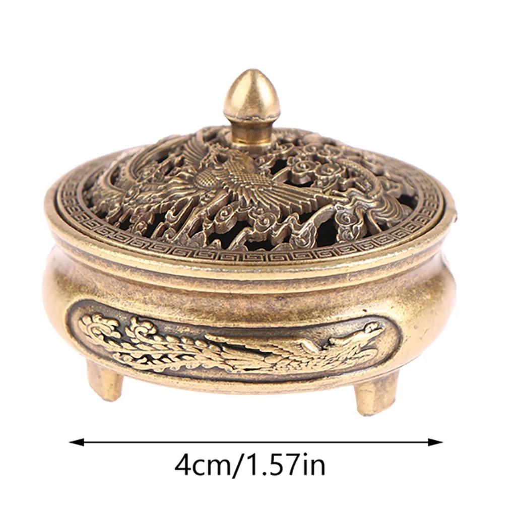 Censer Incense Burner Metal Incense Burner Holder With Cross Aromatherapy Small Ornament Home Decor Room Decor For Yoga Spa