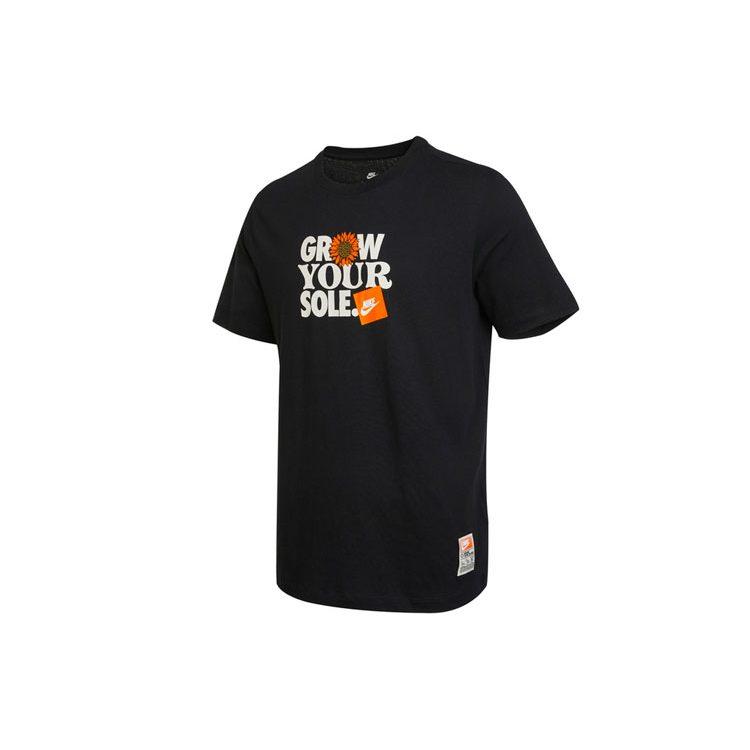 Nike T-Shirts Herren Schwarz Rundhals Mittlere Gerade Passform DQ1038-010