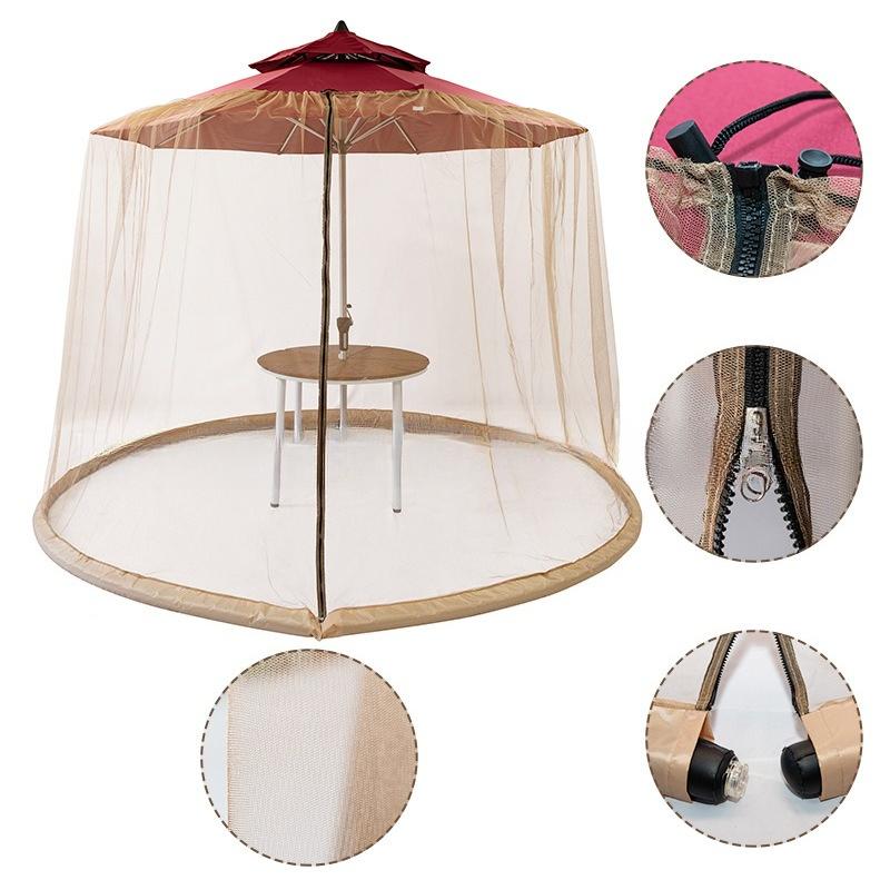 

Outdoor Camping Mosquito Net Mesh Home Bed Roman Umbrella Mosquito Net Anti-insect Net Double-door Tent Protection Banana 300x230cm хакі