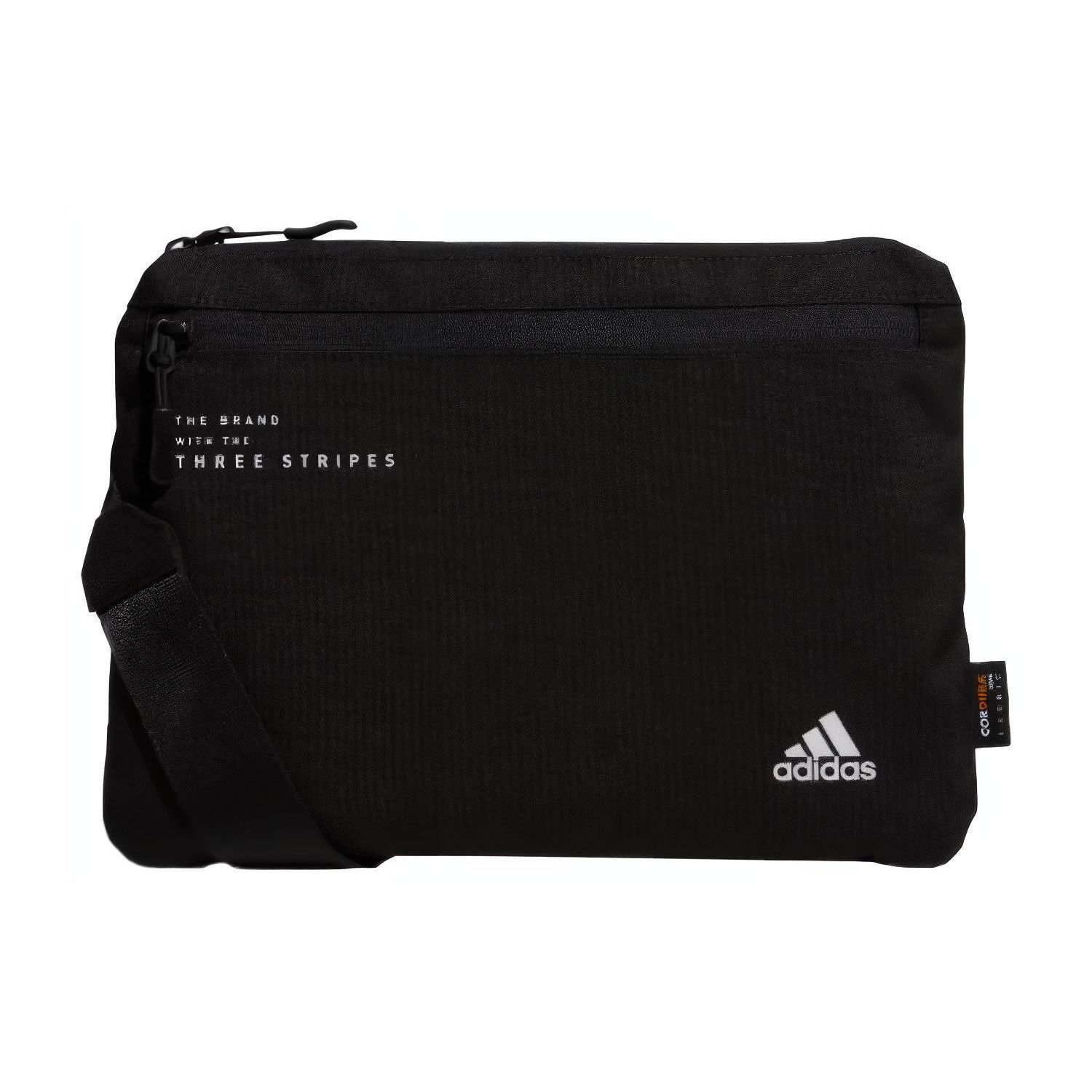 Adidas Simple Polyester Crossbody Bag Unisex bags Black GL8598 Pure Black