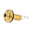 Acoustic Electric Guitar Mono End Pin Endpin Jack Socket Plug 6.35mm 1 4 Inch Copper Material with Screws Guitar Parts