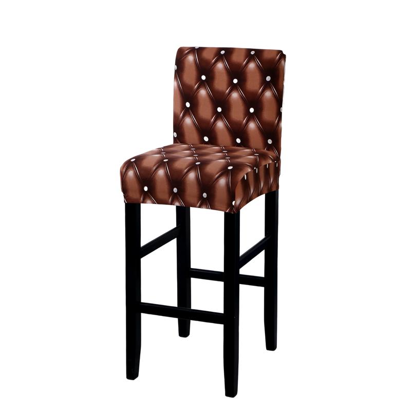 Stretch Bar Stool Covers Stretch Bar Stool Chair Covers, Counter Height Chairs Covers for Kitchen Dining Room Cafe Furniture
