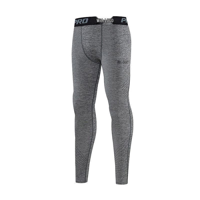 

Мужские быстросохнущие дышащие спортивные тайтсы для бега и баскетбола XL серый