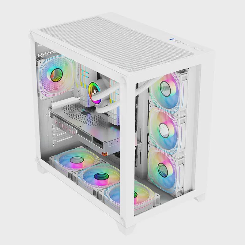 Panoramic Transparent PC Case for E-sports with Water Cooling