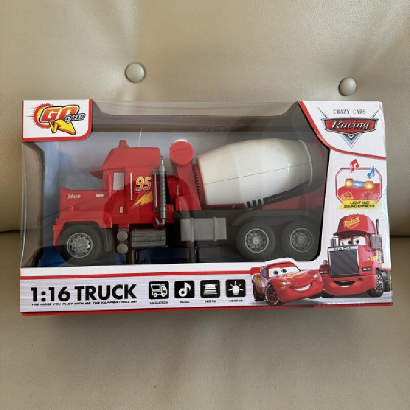 Pixar Тачки Грузовой Поезд Молния МакКуин Бетономешалка Игрушки Со Световыми и Звуковыми Эффектами Для Детских Дней Рождения