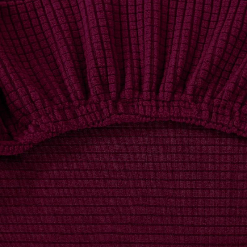 Elastischer Unifarbener Bedruckter Sitzbezug für Überwürfe für Esszimmerstuhl-Schutz Stuhlbezug Dick Stretch Stuhlhülle Kissen