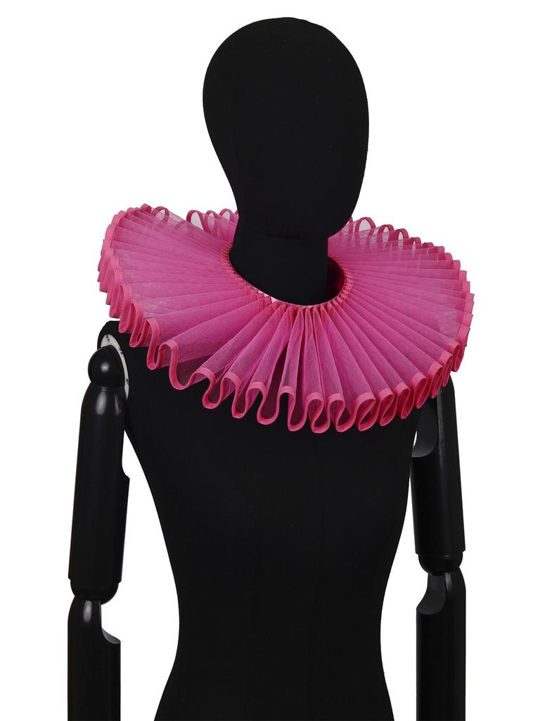 Aristocratic Literary Fake Ruff Collar - Colorful Retro Exaggerated Portrait Prop