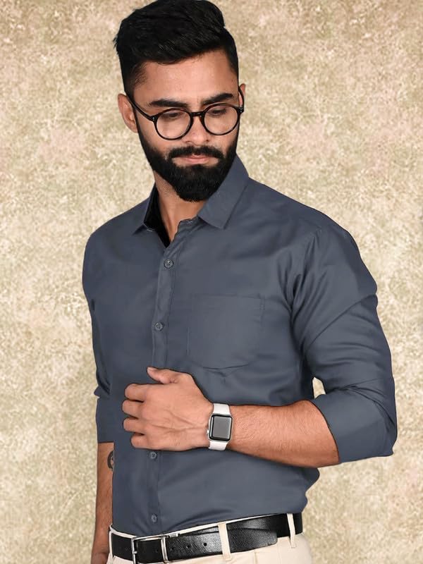 Tee Projekt Casual Shirt for Men Regular Fit Long Sleeve Shirt Suitable for Event Formal Wear
