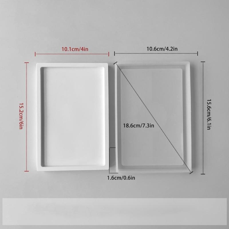 Rectangular Fruit Dish Moulds Silicone Material for DIY Hand-Making Resin Crafts