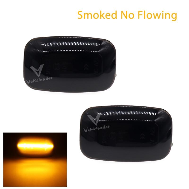 2Pcs Dynamic LED Side Marker Fender Lights 12V Flowing Turn Signal Light Side Repeater For Toyota Landcruiser 70 80 100 Series
