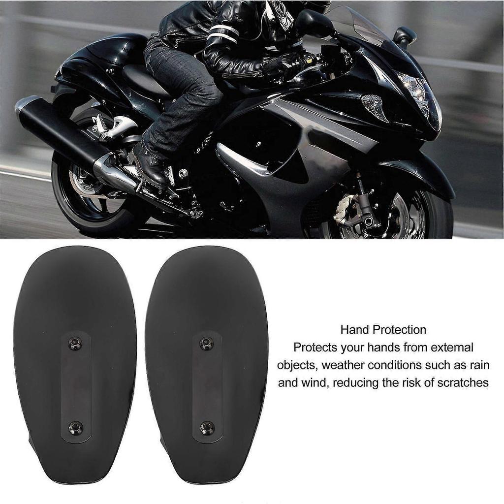 Motorcycle Handguards Universal Black Durable Plastic Shield Enhanced Protection Easy Installation Set for Motorcycles and Electric Bike