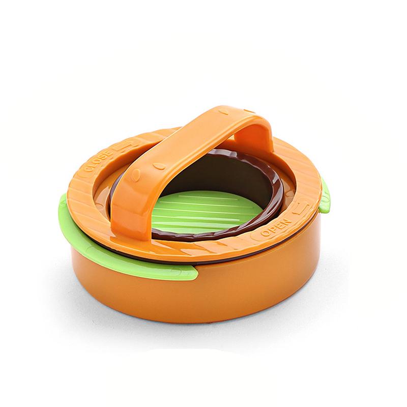 Round Burger Patty Maker Set with Meat Press DIY Beef Burger Tool for Home Cooking Camping Picnic Parties