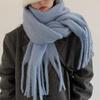 Scarf women's winter versatile enlarged thickened solid color shawl mohair warm scarf