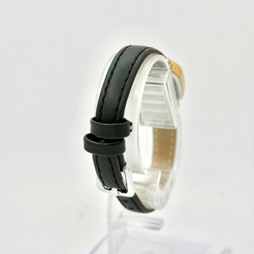 SEIKO Gold Square Watch 820310 with New Strap [Excellent Condition/New Battery] Ladies' 2P21-5B40