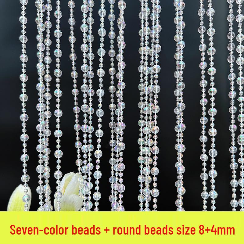 11mm UFO Disc Acrylic Beaded Curtain for Wedding Décor, Ceiling Hanging, and Aisle Runner.