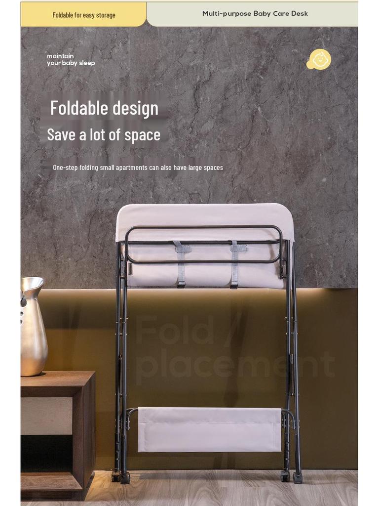 Portable Baby Changing Table: Multifunctional, Foldable & Washable for Diaper Changes and Massages