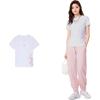 Li Ning Sports Fashion Series SS22 - Cherry Blossom Series Casual Breathable Cherry Blossom Print Round Neck Short Sleeve T-Shirt Women Tops AHSS914-1