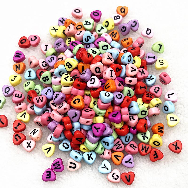 100pcs 7x4mm 6x6mm Russian Korean English Alphabet Letter Beads Charms Beads for Making Jewelry Diy Handmade Bracelets Necklace