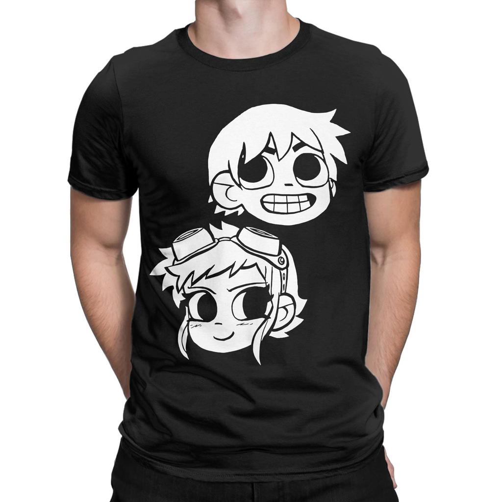Men's 2-Up! Scott Pilgrim T Shirt Cotton Clothing Casual Short Sleeve Round Neck Tees Gift Idea T-Shirts