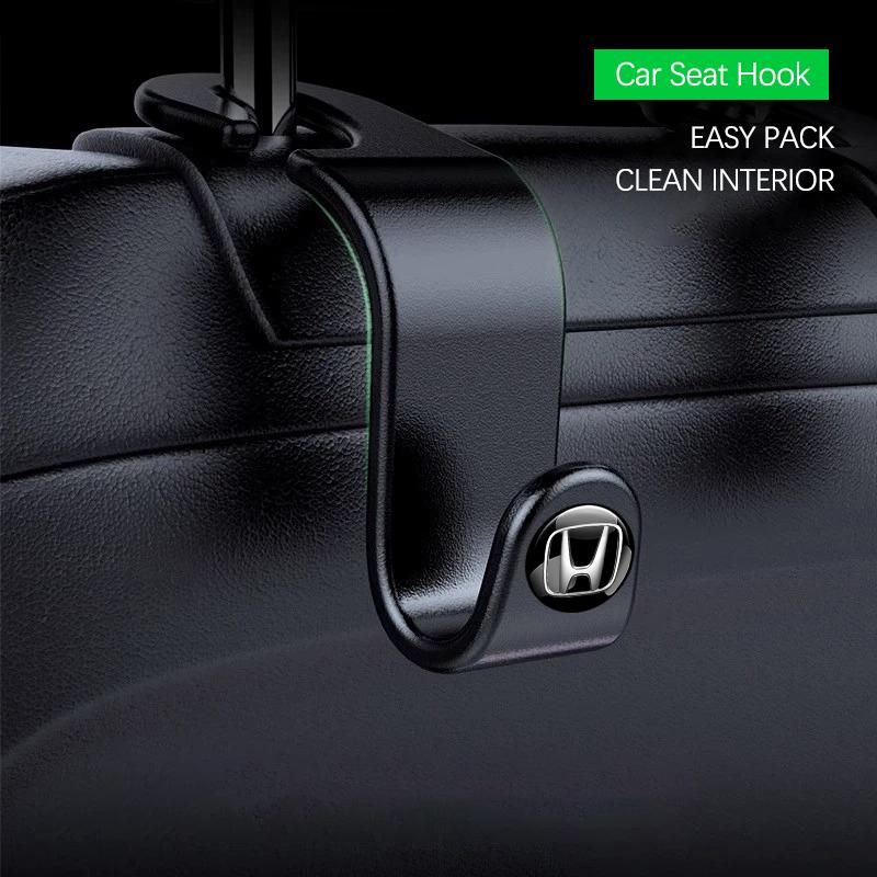 Car Headrest Hooks Hanger Seat Back Organizer Holder Clips For Honda Civic Accord Fit Jazz Pilot CRV Odyssey Passport City HRV IQ1
