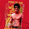 Bruce Lee Unisex Adult Framed Year of The Dragon T-Shirt