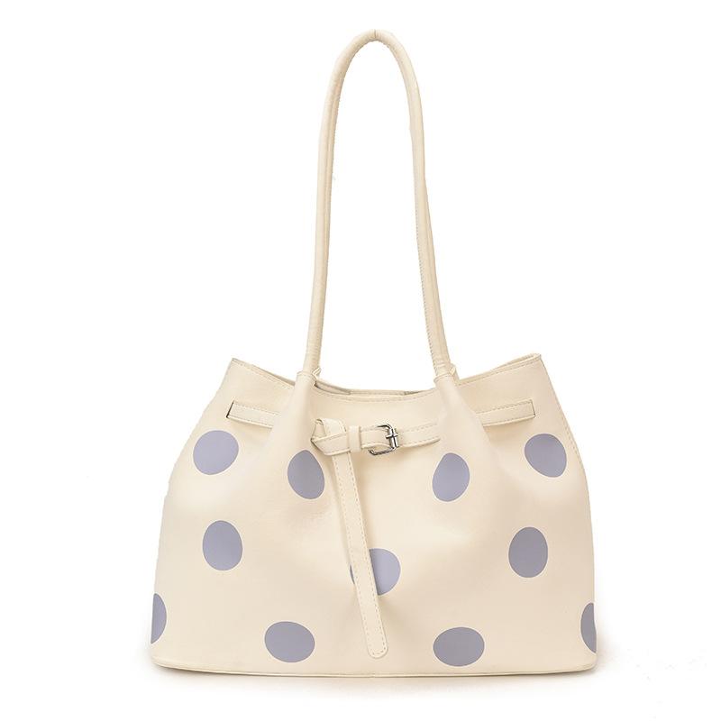 Dot-patterned Bag - Fashionable Single-shoulder Bag, Large Capacity Tote Bag, Crossbody Bag
