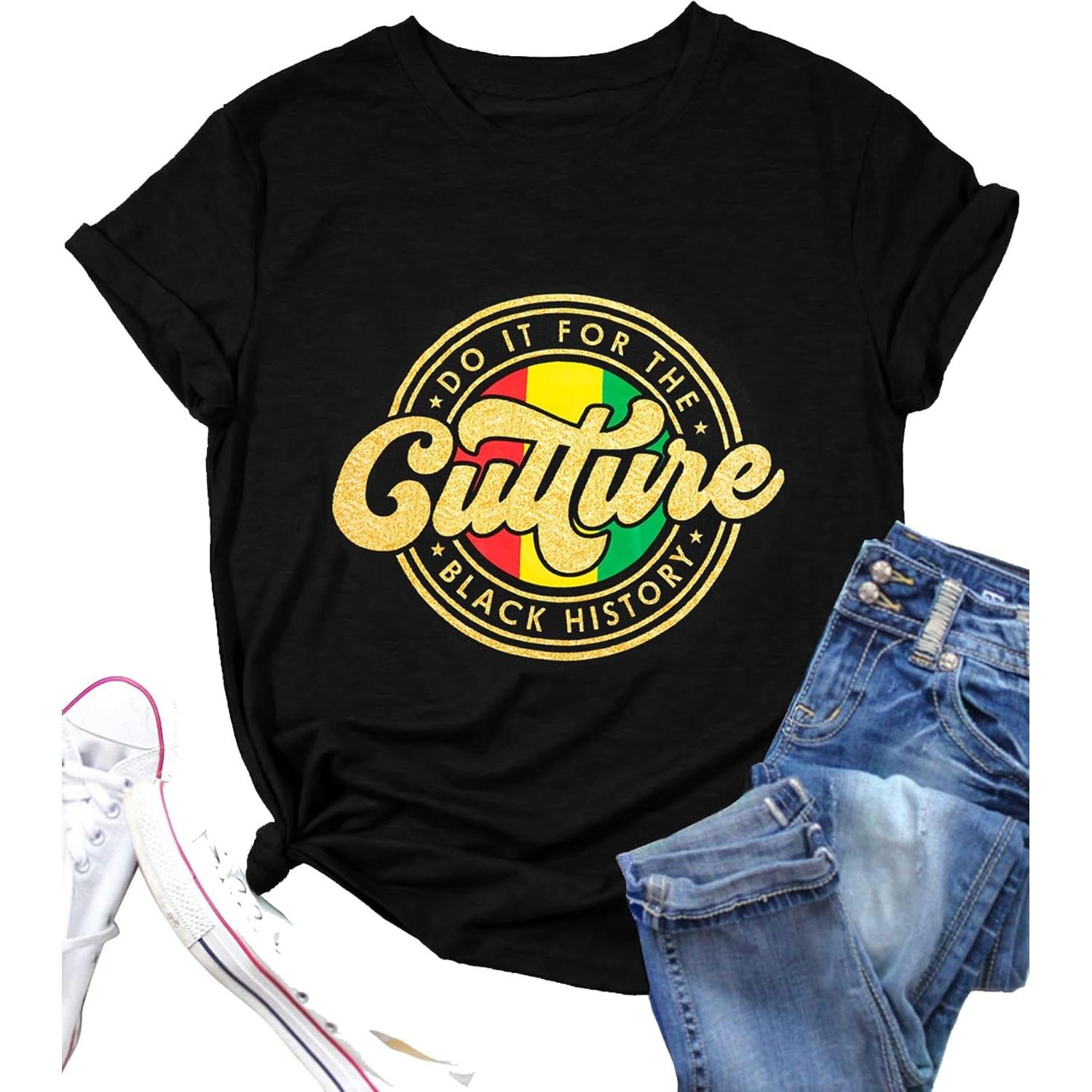 MNLYBABY Juneteenth Shirts Womens 1865 Celebrate Juneteenth Tshirt African American Freedom Tees Tops S
