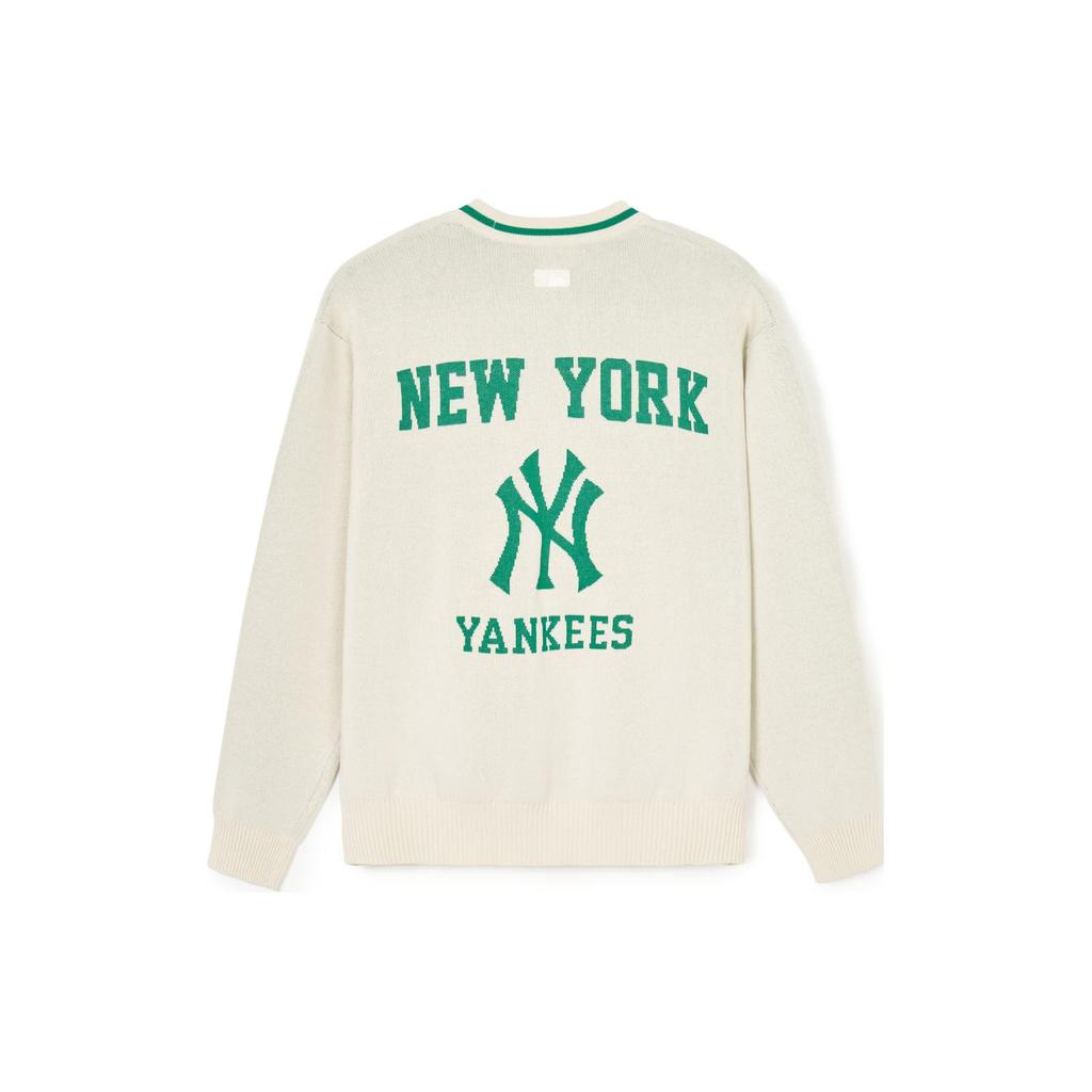 New MLB Gorpcore Knitwear Women's Cream 3AKCV0141-50CRD