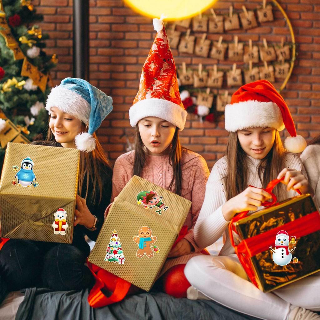 Adorable Cartoon Santa Claus Interactive Puzzle Diy Face Stickers For Kids Fun