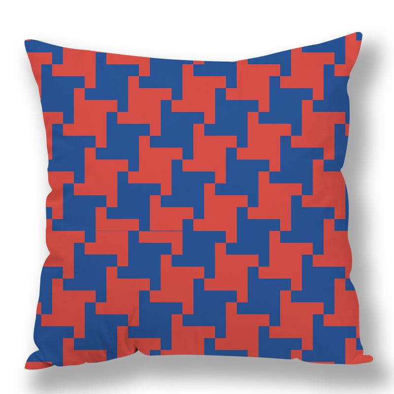 Abstract Houndstooth Geometric Pillow Cover Design Pillow Waist Premium Durable Quality Useful Practical Reliable