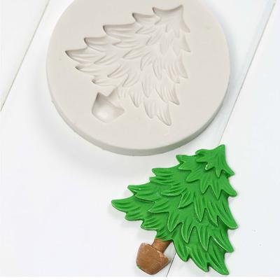 Silicone Mold Christmas Tree Shaped Kitchen Baking  Chocolate Pastry Fondant Cake Decorating Tools