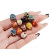 10pcs/Lots Irregular Ceramic Beads Colored Spacer Loose Beads for DIY Necklace Bracelet Keychain Jewelry Making Findings