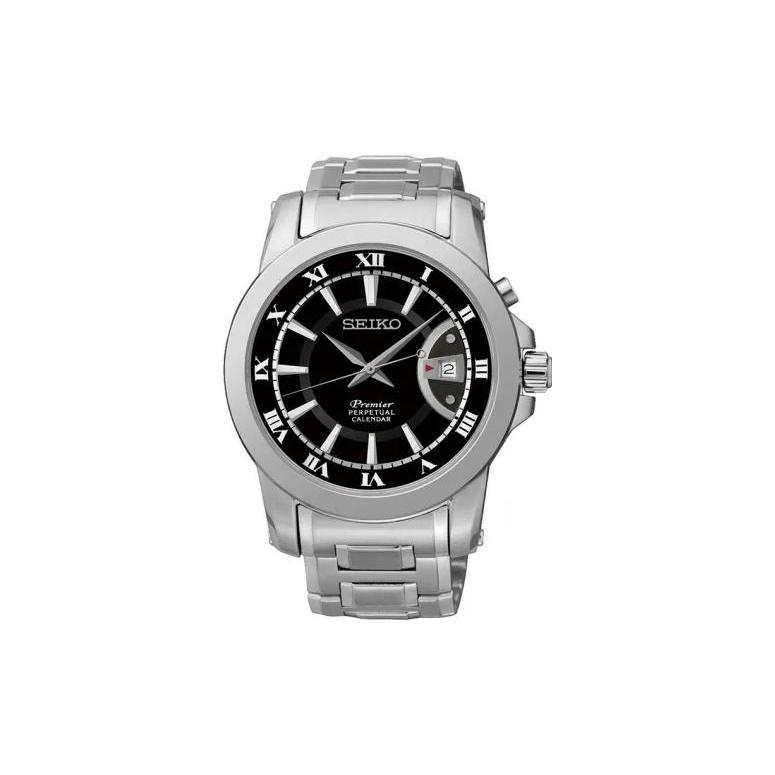 

SEIKO Premier 100m Water Resistant Quartz Movement Stainless Steel Strap Watch Men s Watches SNQ141J1 Silver Strap