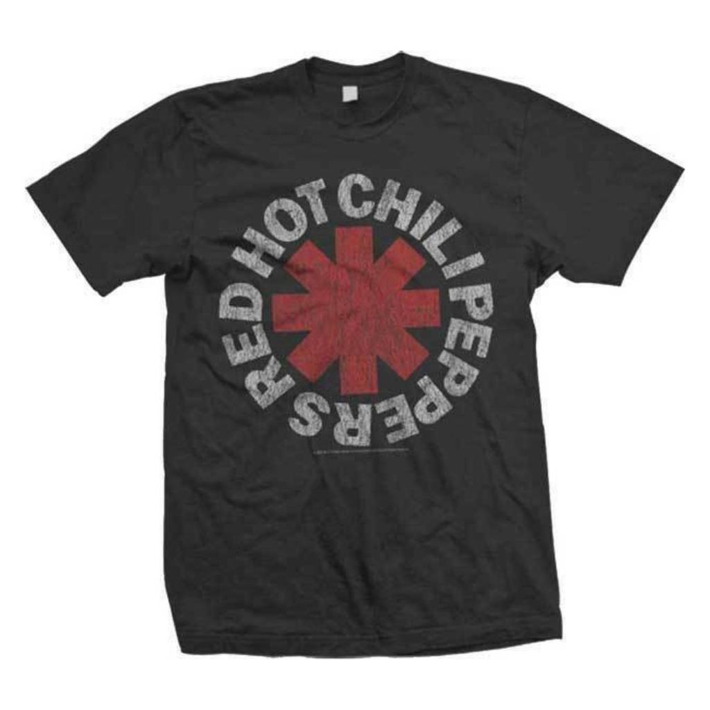 Red Hot Chili Peppers Vintage Logotyp T-shirt S-M-L-XL-2XL Helt Ny Officiell