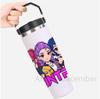 30Oz Anime K-Pop American Simple Solid Color Stainless Steel Thermos Portable Car Easy To Carry Water Cup Thermal Insulation Cold Ice Cup