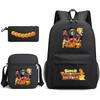 Dragon Ball Super Z Printed Backpack 3-Piece Set Casual Outdoor School Bag 3-Piece Set
