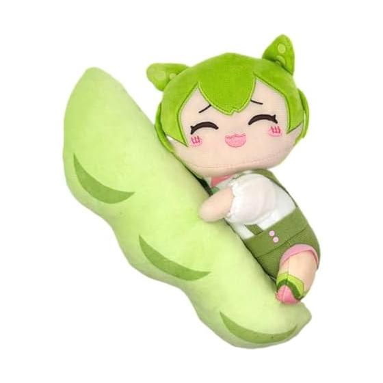 Zundamon Edamame Hugging Plushie Approx. 20cm (Smiling)
