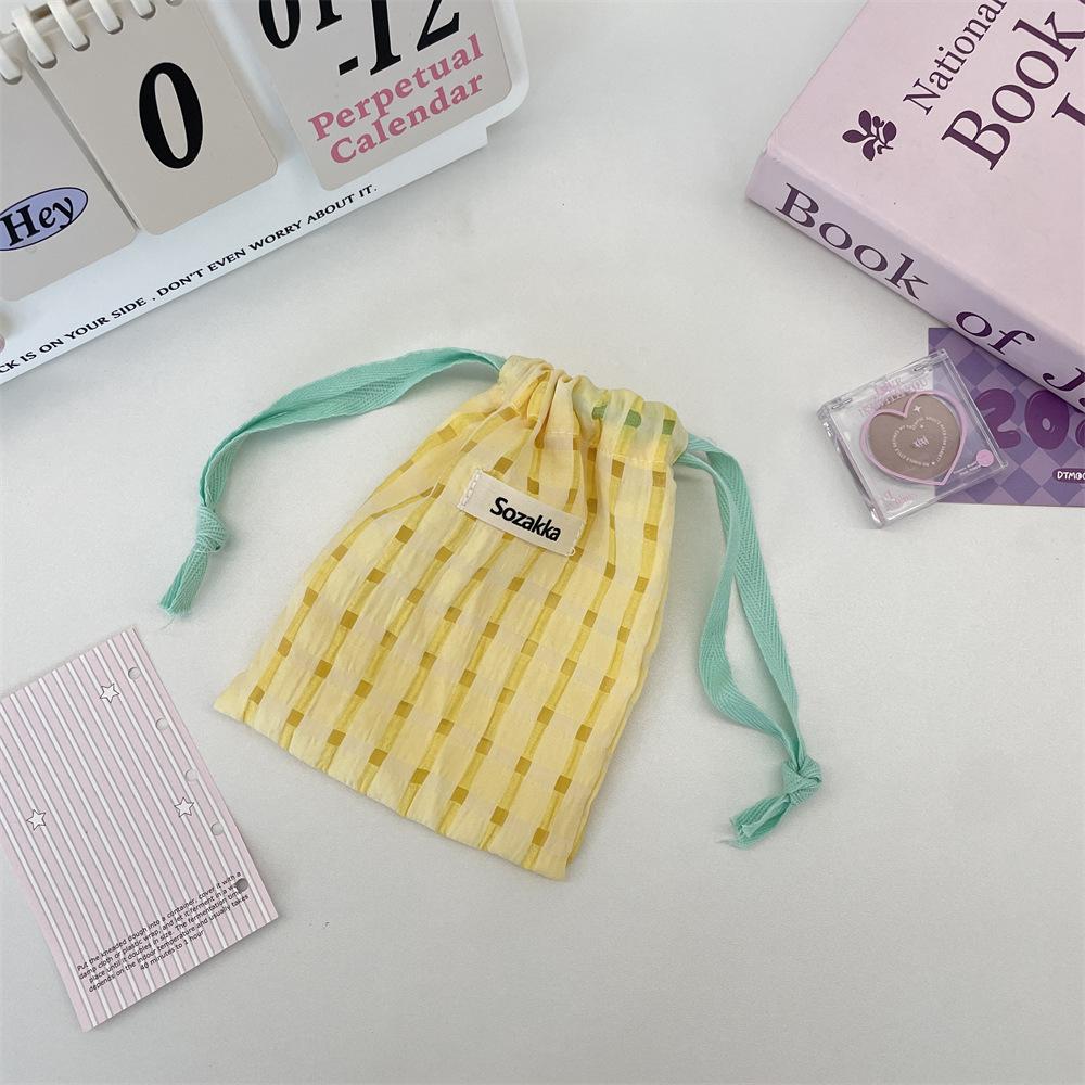 Cute Small Coin Purse Case Drawstring Bag for Women Girls Jewelry Lipstick Cosmetic Storage Pouch
