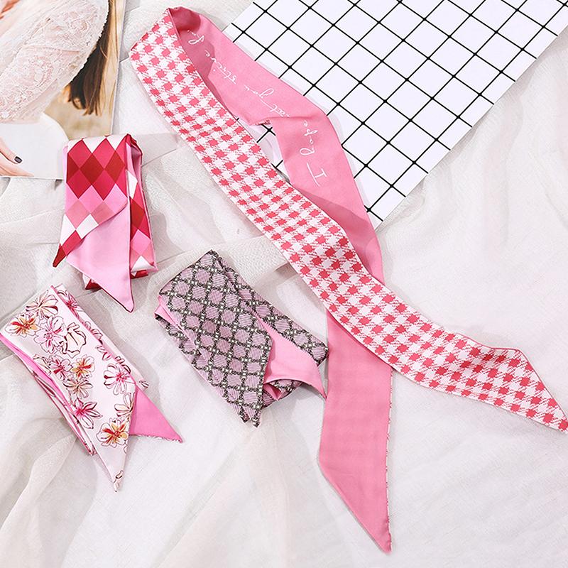 

Длинный шелковый шарф, повязка для волос, универсальный головной убор, аксессуары для волос знаменитостей для женщин, повязка на голову